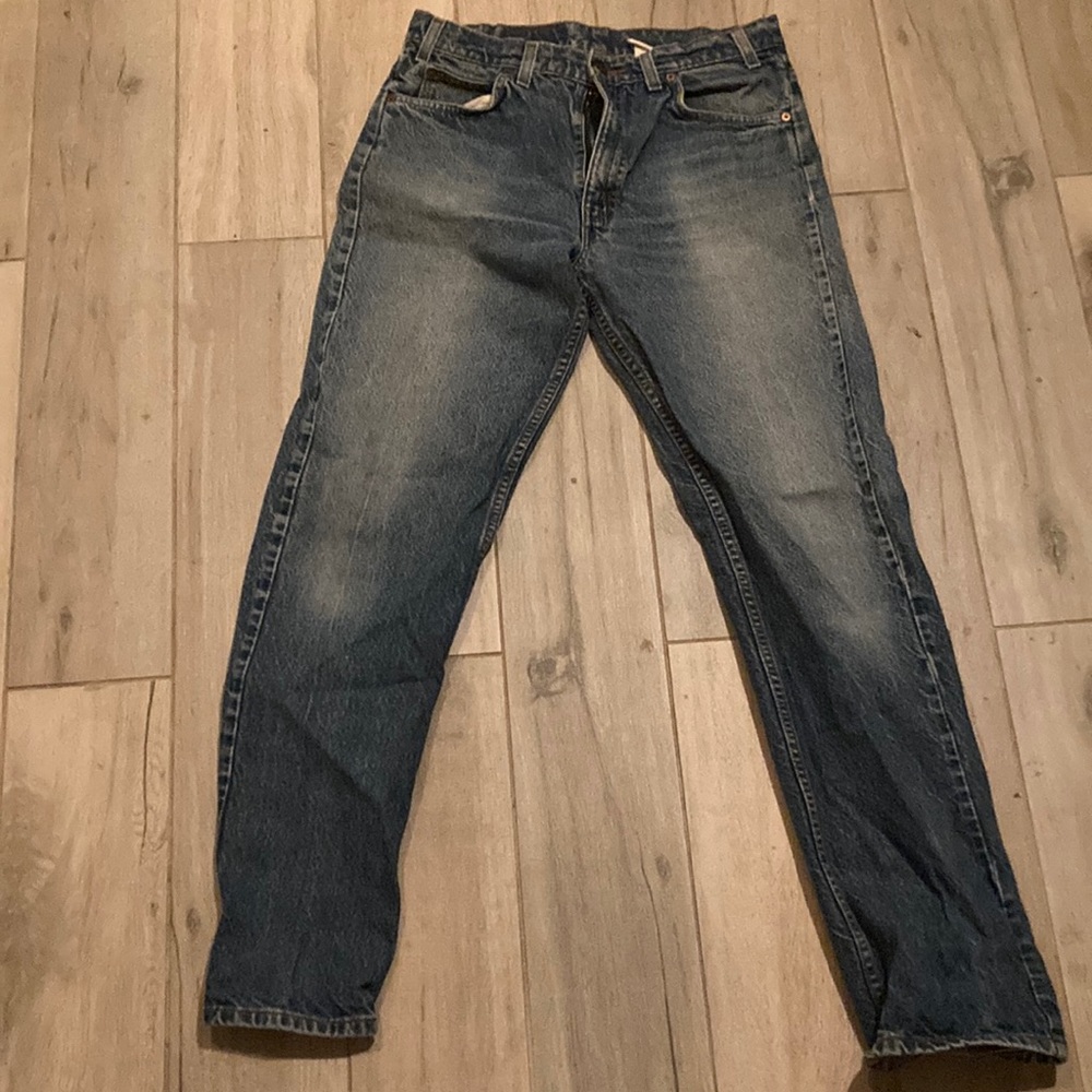 Vintage Levis Jeans Mens 34x34 Blue 505 Orange Tab Denim Pants 90s Y2k faded
